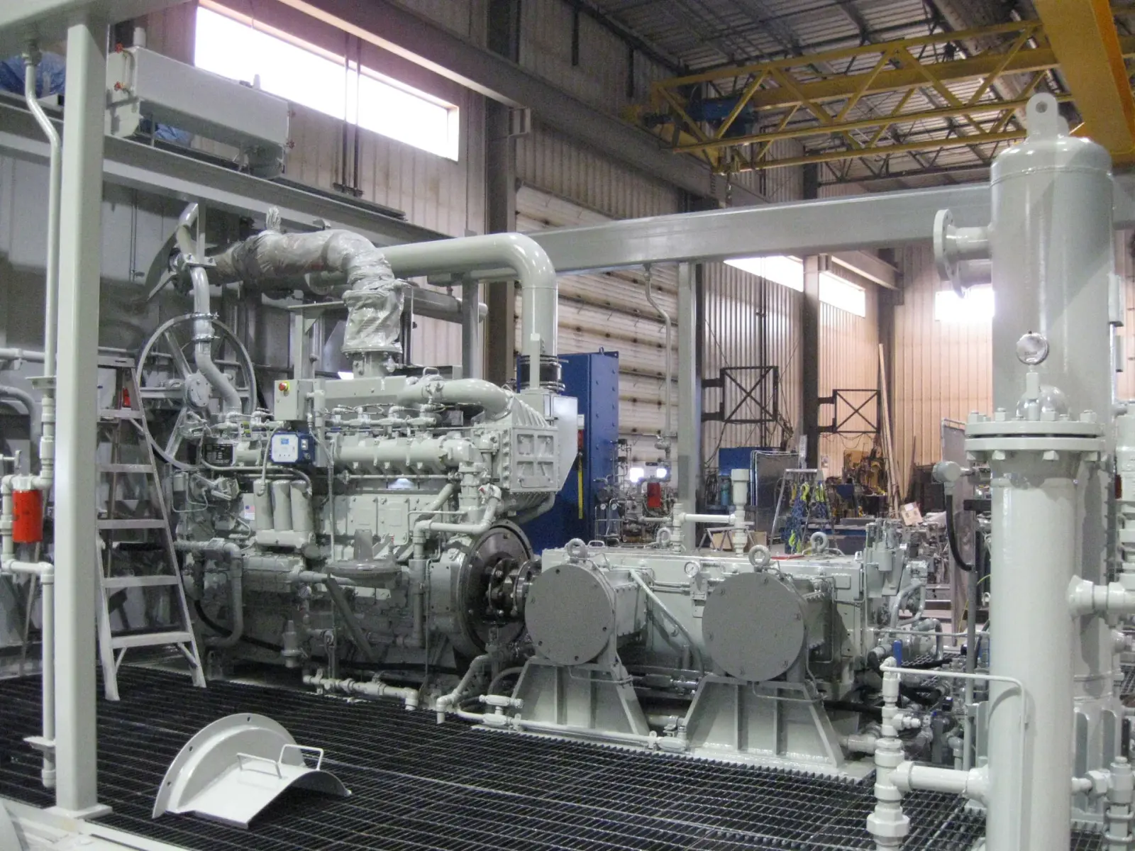 Compressor package work in the shop
